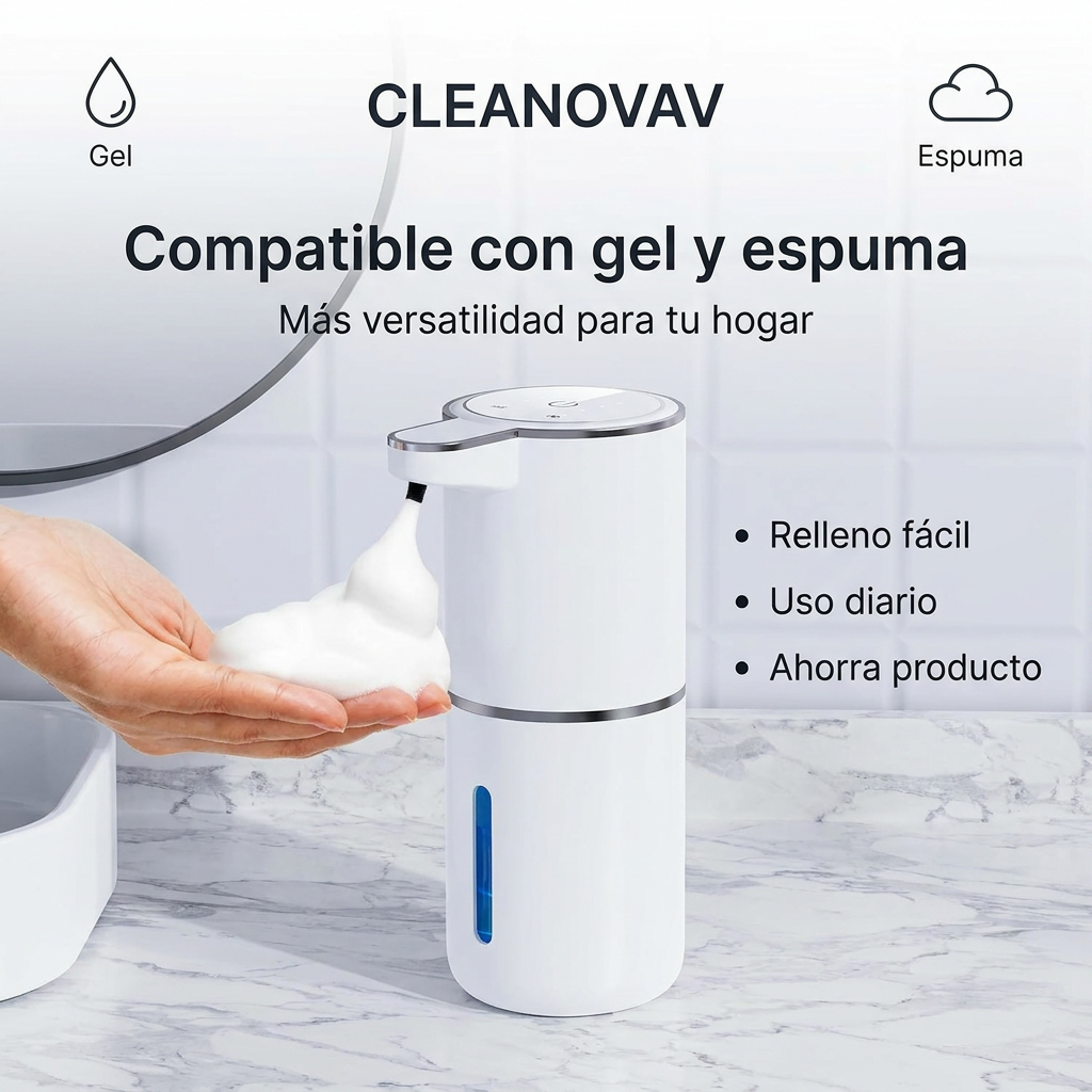 Cleanovav™ | Dispensador Inteligente de Espuma Automática