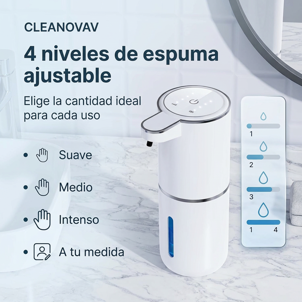 Cleanovav™ | Dispensador Inteligente de Espuma Automática