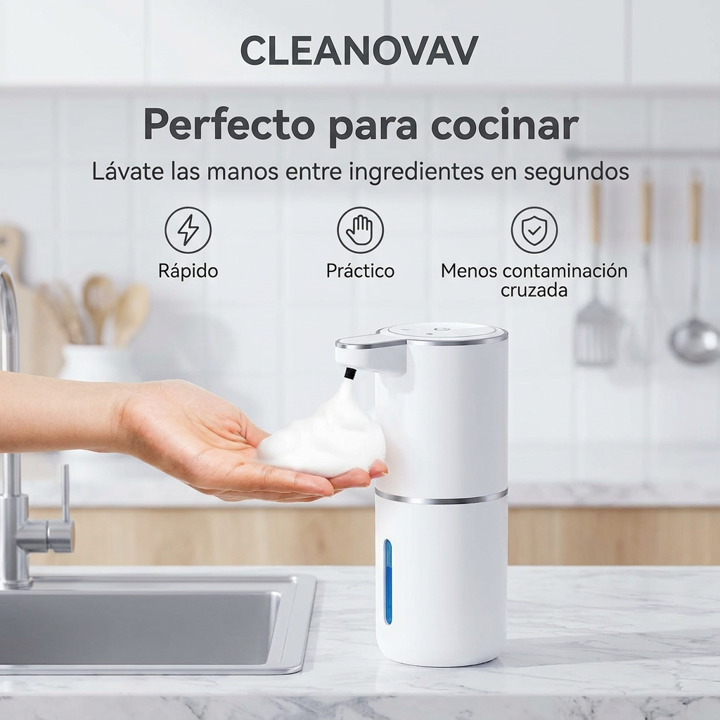 Cleanovav™ | Dispensador Inteligente de Espuma Automática
