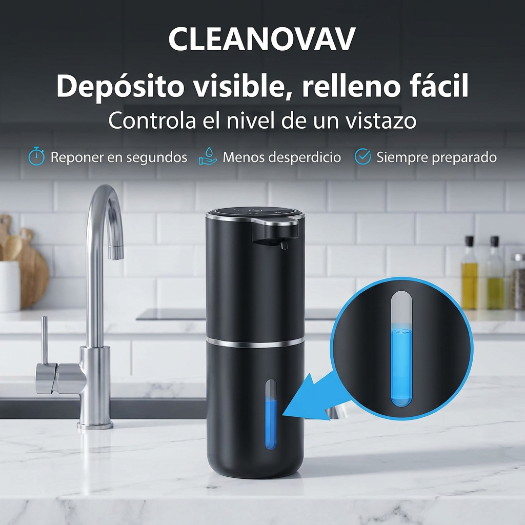 Cleanovav™ | Dispensador Inteligente de Espuma Automática