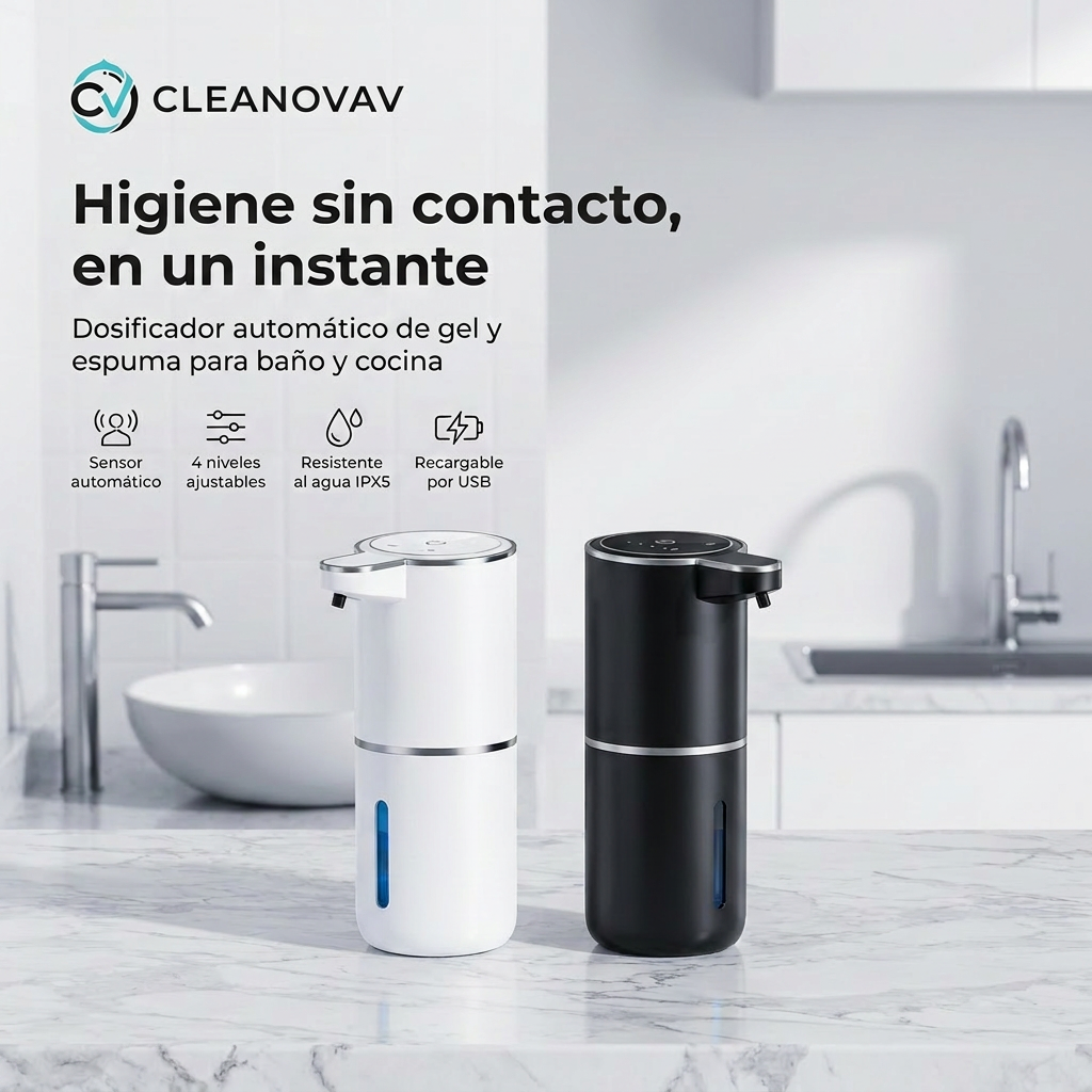 Cleanovav™ | Dispensador Inteligente de Espuma Automática